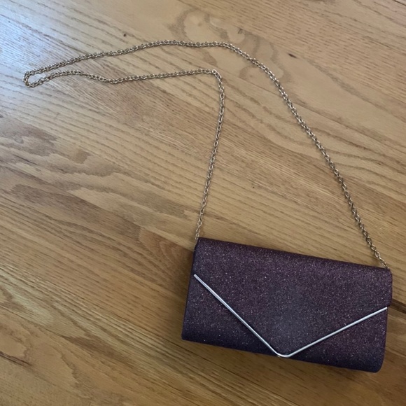 Brown glitter clutch - Picture 5 of 5